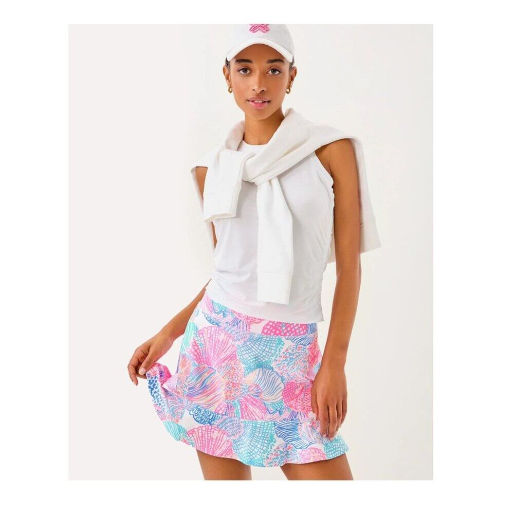 Lilly Pulitzer Luxletic Heston Tank Top UPF 50+ Resort White Size L NWT